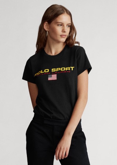 Women's Polo Ralph Lauren Polo Sport Crewneck T Shirts | 648702KPI